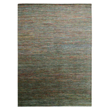 Modern and Contemporary Wool & Silk Hand Knotted Rug Black 10.0x14.0 -O083234