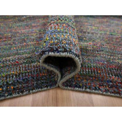 Modern and Contemporary Wool & Silk Hand Knotted Rug Grey 10.2x13.10 -O083236