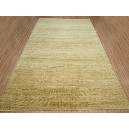 Modern and Contemporary Wool & Silk Hand Knotted Rug Brown 9.0x12.1 -O083240