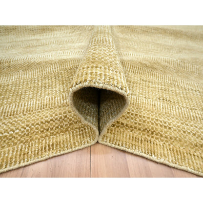 Modern and Contemporary Wool & Silk Hand Knotted Rug Brown 9.0x12.1 -O083240