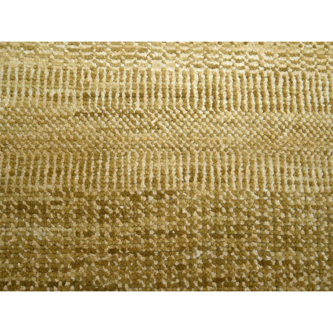 Brown 9'0" x 12'1" Modern and Contemporary Hand knotted Wool/Silk Rug - Sku: O083240
