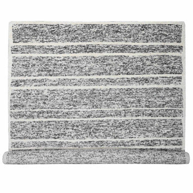 Modern and Contemporary Wool Hand Knotted Rug Black No Border 10.3X14.1 -O084183
