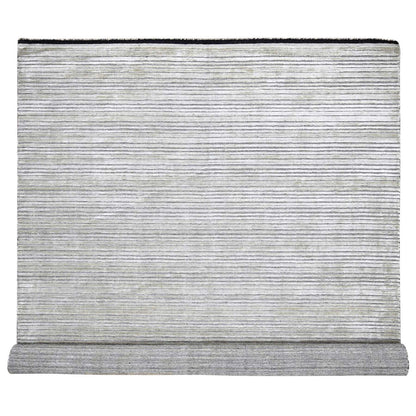 Modern and Contemporary Wool & Silk Hand Loomed Rug Brown No Border 10.0X14.0 -O084196