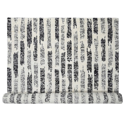 Modern and Contemporary Wool Hand Knotted Rug Black No Border 12.0X17.9 -O084208
