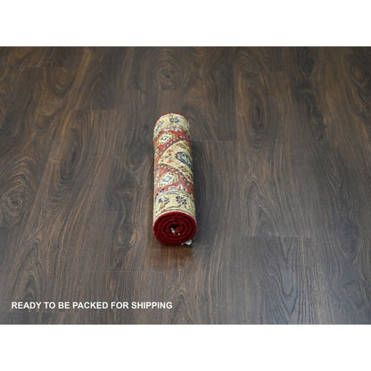 Heriz Wool Hand Knotted Rug Red Gold 2.0X3.0 -O084262