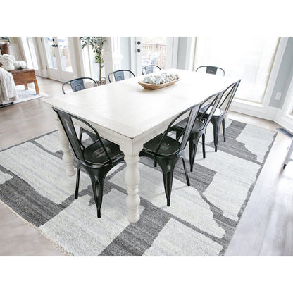 Modern and Contemporary Wool Hand Knotted Rug Grey No Border 9.0X11.8 -O084332