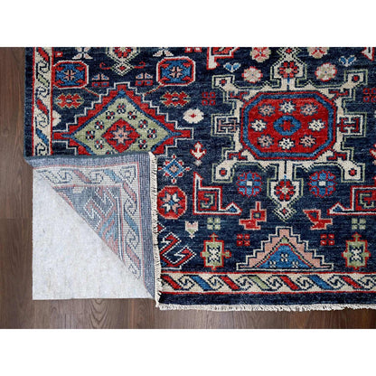 Heriz Wool Hand Knotted Rug Black Ivory 12.0X14.10 -O084387