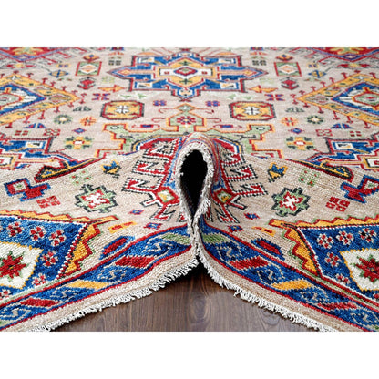 Heriz Wool Hand Knotted Rug Brown Blue 12.0X17.9 -O084389