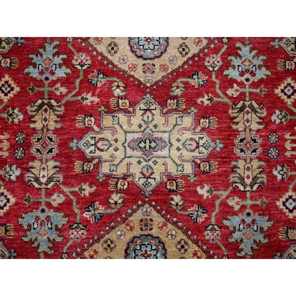 Heriz Wool Hand Knotted Rug Red Black 6.0X8.9 -O084392