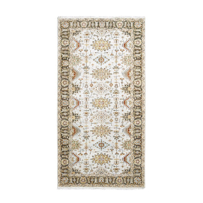 Heriz Wool Hand Knotted Rug Ivory Brown 6.1X11.10 -O084409