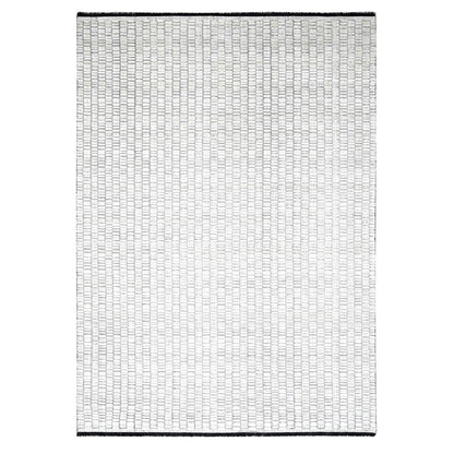 Modern and Contemporary Wool and Plant based Silk Hand Loomed Rug Ivory No Border 9.0X12.1 -O084412