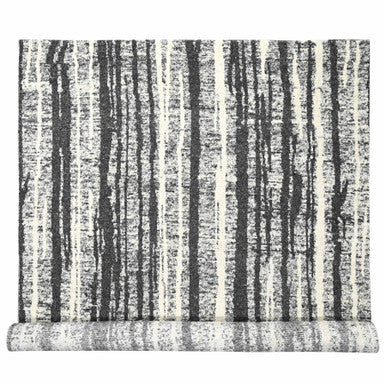 Modern and Contemporary Wool Hand Knotted Rug Black No Border 10.0X13.8 -O084445