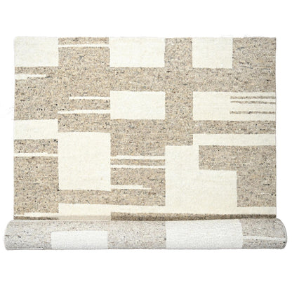 Modern and Contemporary Wool Hand Knotted Rug Brown 12.1X17.10  -O084453