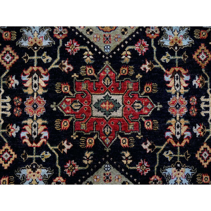 Heriz Wool Hand Knotted Rug Black Rust Red 8.2X8.2 -O084486
