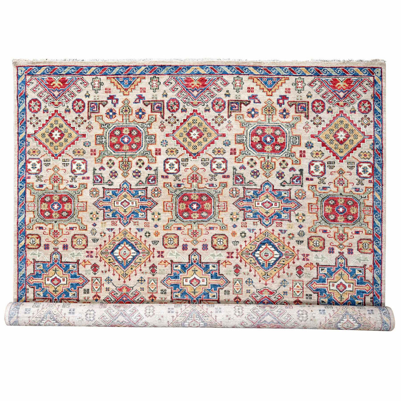 Brown 11'9" x 14'10" Heriz Sapphire Hand knotted Wool Rug -O084493
