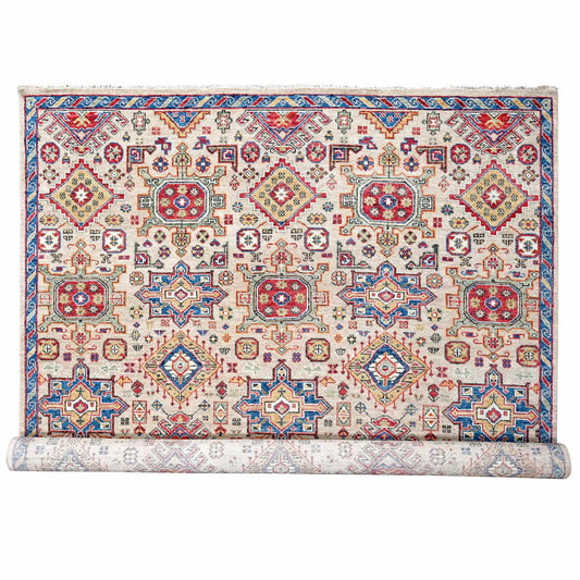 Heriz Wool Hand Knotted Rug Brown Sapphire Blue 11.9X14.10 -O084493