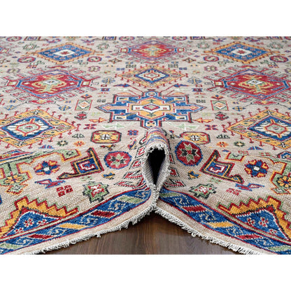 Heriz Wool Hand Knotted Rug Brown Sapphire Blue 11.9X14.10 -O084493
