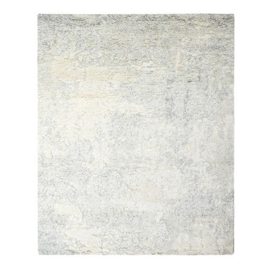 Modern and Contemporary Wool Hand Knotted Rug Ivory No Border 9.0X11.8 -O084514