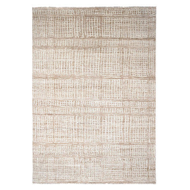 Modern and Contemporary Wool Hand Knotted Rug Brown No Border 8.11X11.11 -O084535