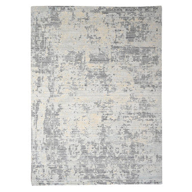 Modern and Contemporary Wool Hand Knotted Rug Ivory No Border 9.0X11.10 -O084579