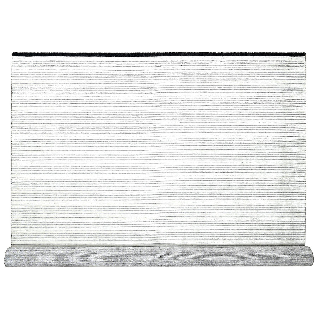 Ivory 11'11" x 18'1" Modern and Contemporary and Plant based Handloom Wool/Silk Rug - Sku: O084582