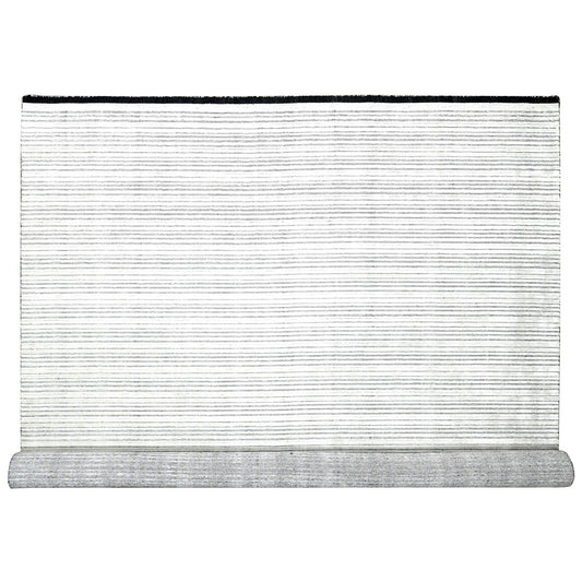 Modern and Contemporary Wool and Plant based Silk Hand Loomed Rug Ivory No Border 11.11X18.1 -O084582