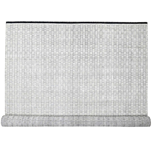 Modern and Contemporary Wool and Plant based Silk Hand Loomed Rug Ivory No Border 12.2X18.0 -O084586
