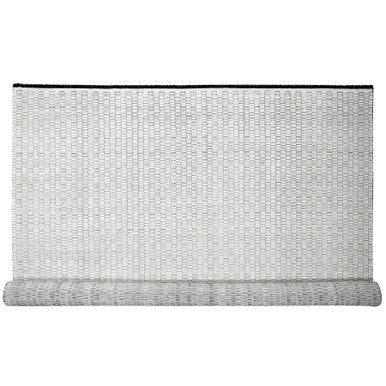 Modern and Contemporary Wool and Plant based Silk Hand Loomed Rug Ivory No Border 14.2X18.0 -O084588