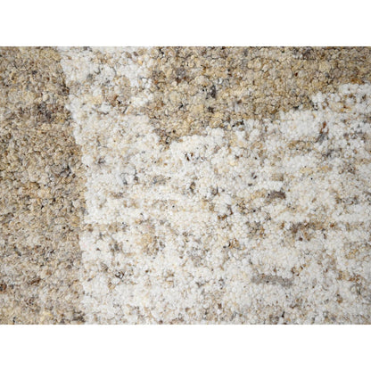 Modern and Contemporary Wool Hand Knotted Rug Brown No Border 7.10X8.0 -O084620