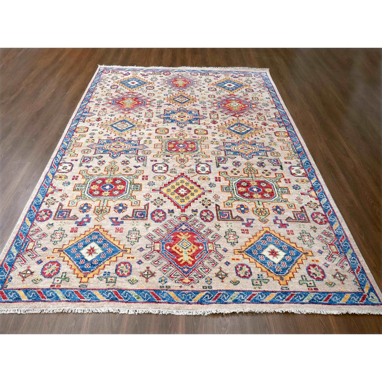 Brown 9'0" x 11'10" Heriz Sapphire Hand knotted Wool Rug -O084645
