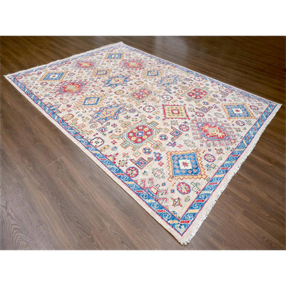 Heriz Wool Hand Knotted Rug Brown Sapphire Blue 9.0X11.10 -O084645