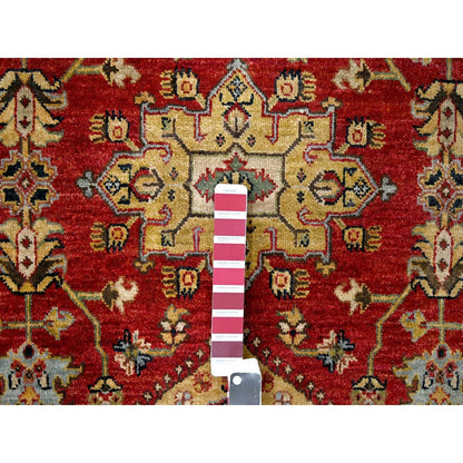 Heriz Wool Hand Knotted Rug Red Black 6.2X6.1 -O084661