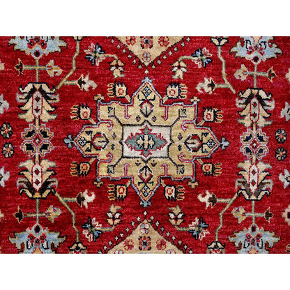 Heriz Wool Hand Knotted Rug Red Black 6.2X6.1 -O084661
