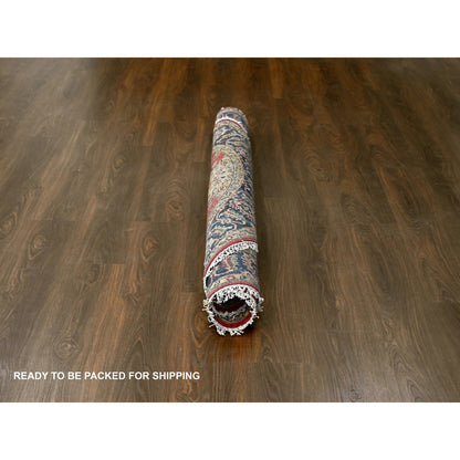 Heriz Wool Hand Knotted Rug Red Black 6.2X6.1 -O084661