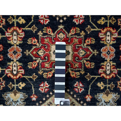 Heriz Wool Hand Knotted Rug Black Red 3.2X5.0 -O084662