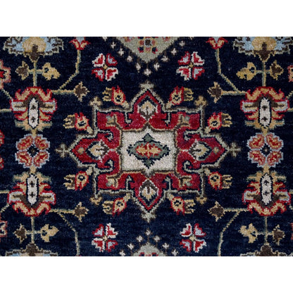 Heriz Wool Hand Knotted Rug Black Red 3.2X5.0 -O084662