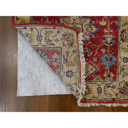 Heriz Wool Hand Knotted Rug Red Mellow Yellow 2.7X12.0 -O084684
