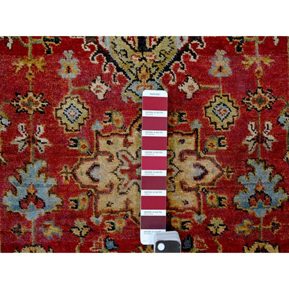 Heriz Wool Hand Knotted Rug Red Mellow Yellow 2.7X12.0 -O084684