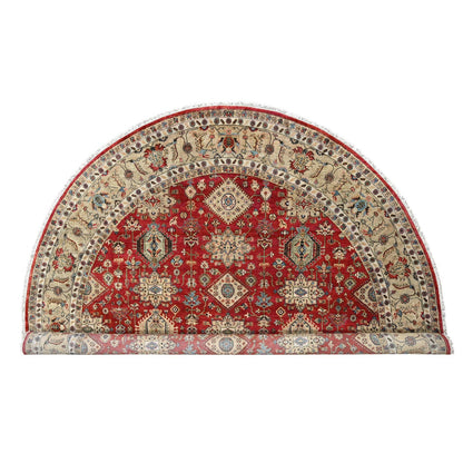 Heriz Wool Hand Knotted Rug Red Mellow Yellow 12.0X12.0 -O084686