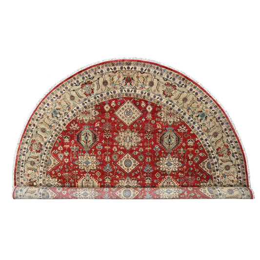 Heriz Wool Hand Knotted Rug Red Mellow Yellow 12.0X12.0 -O084686