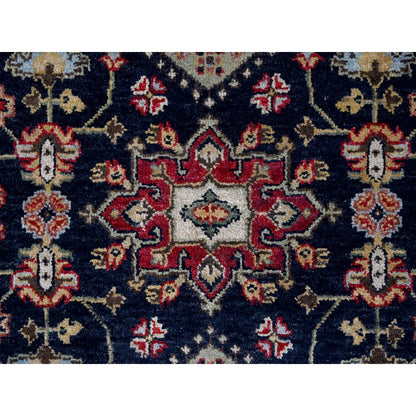 Heriz Wool Hand Knotted Rug Black Red 3.0X5.0 -O084711