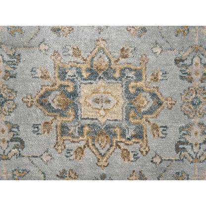 Heriz Wool Hand Knotted Rug Grey Ivory 3.1X5.0 -O084713