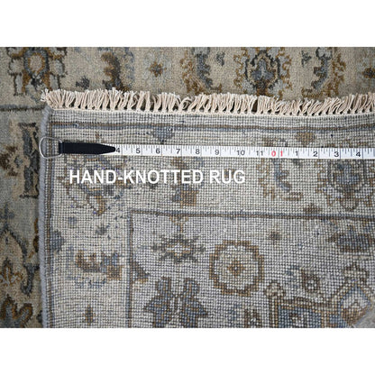 Heriz Wool Hand Knotted Rug Grey 2.7x25.10 -O084731