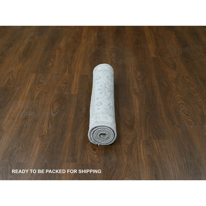 Heriz Wool Hand Knotted Rug Grey Ivory 3.1X5.0 -O084738