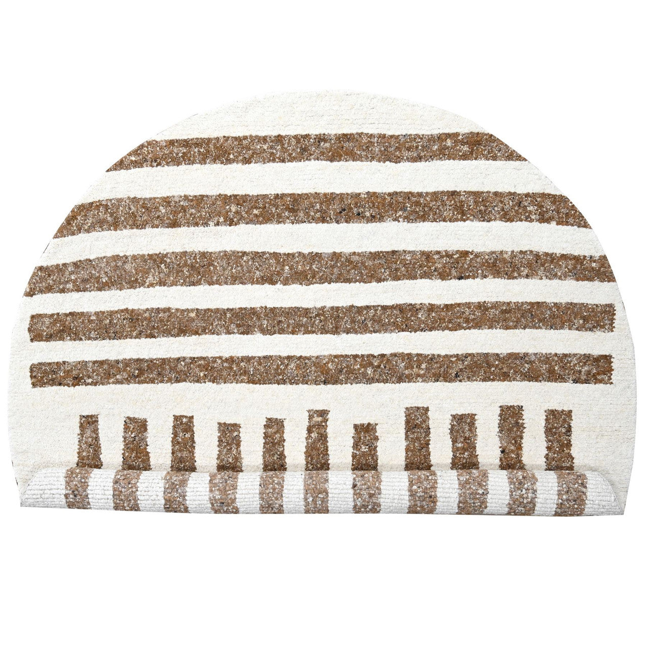Brown 10'0" x 10'3" Modern and Contemporary Hand knotted Wool Rug - Sku: O084845