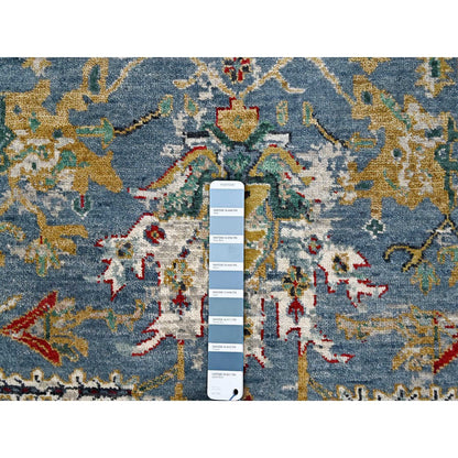 Heriz Wool Hand Knotted Rug Blue Gray 3.1X4.11 -O084953