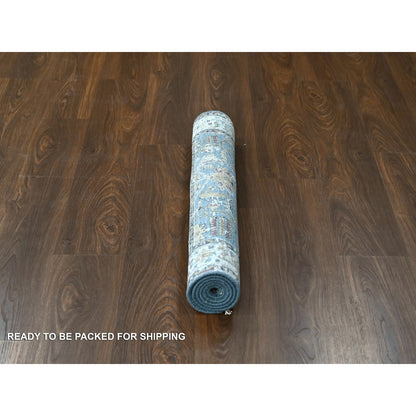 Heriz Wool Hand Knotted Rug Blue Gray 3.0X4.11 -O084970