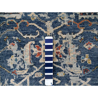 Heriz Wool Hand Knotted Rug Blue 7.11x9.9 -O084971