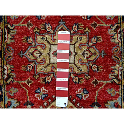 Heriz Wool Hand Knotted Rug Red Black 2.0X3.0 -O084980