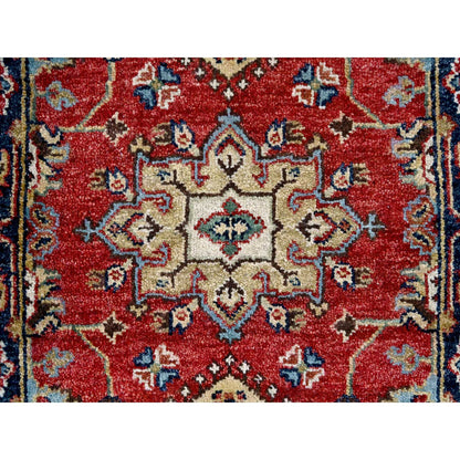 Heriz Wool Hand Knotted Rug Red Black 2.0X3.0 -O084980